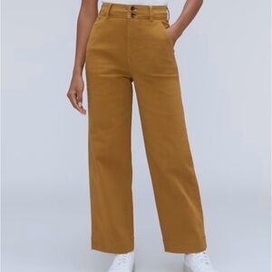 Everlane High-Waisted Tan Pants